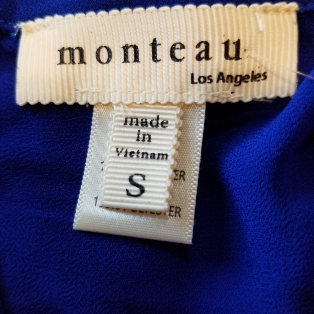 Royal blue blouse for women, size S - Picture 3 of 5